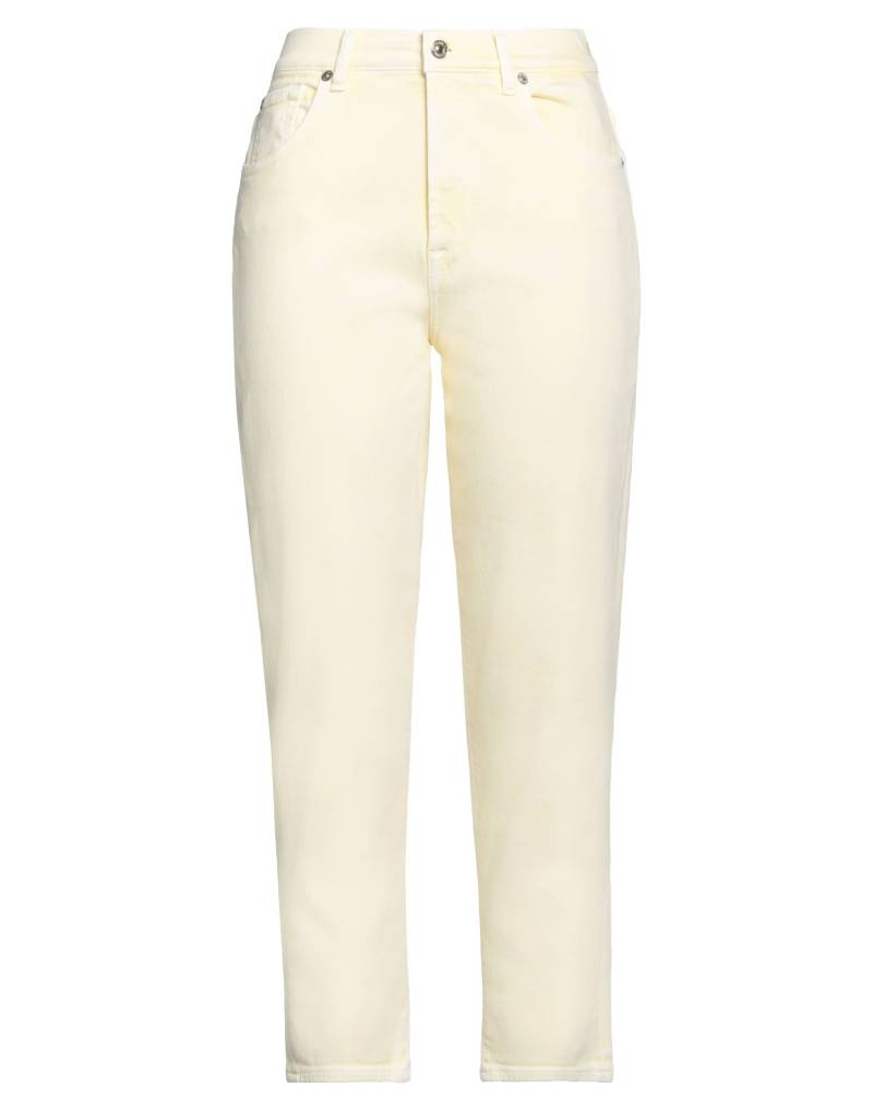 7 FOR ALL MANKIND Jeanshose Damen Pastellgelb von 7 FOR ALL MANKIND