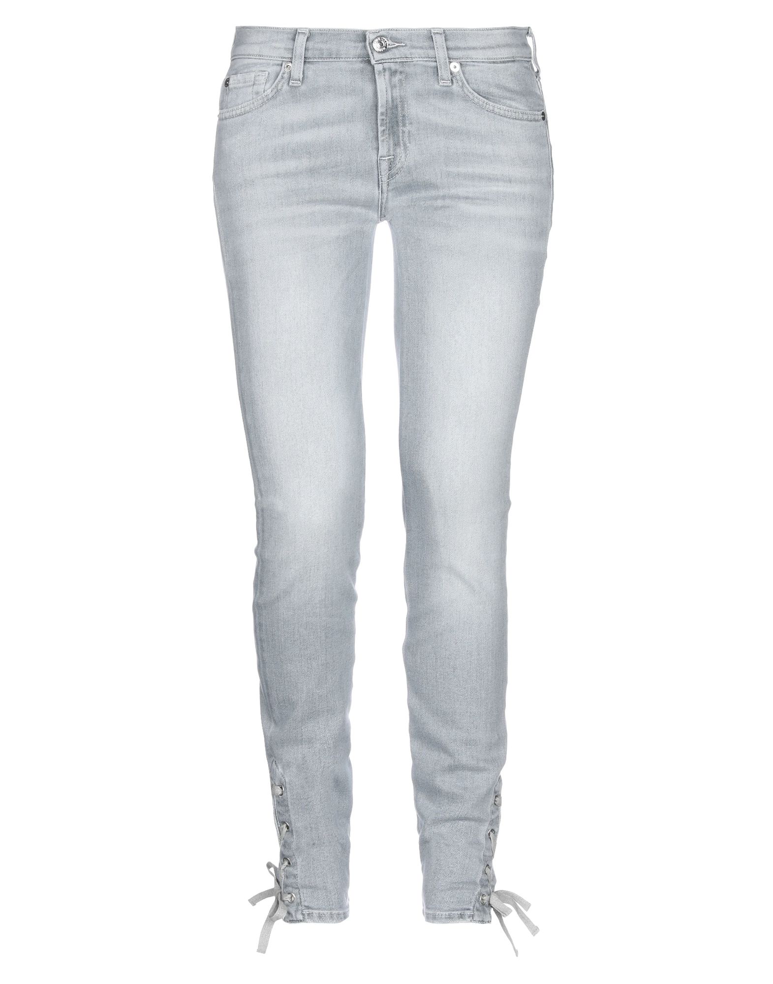7 FOR ALL MANKIND Jeanshose Damen Hellgrau 7 FOR ALL MANKIND Jeanshose Damen Hellgrau von 7 FOR ALL MANKIND