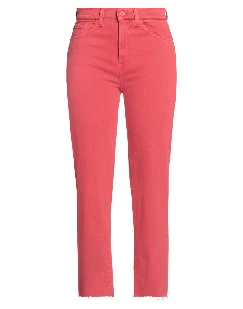 7 FOR ALL MANKIND Jeanshose Damen Rot von 7 FOR ALL MANKIND