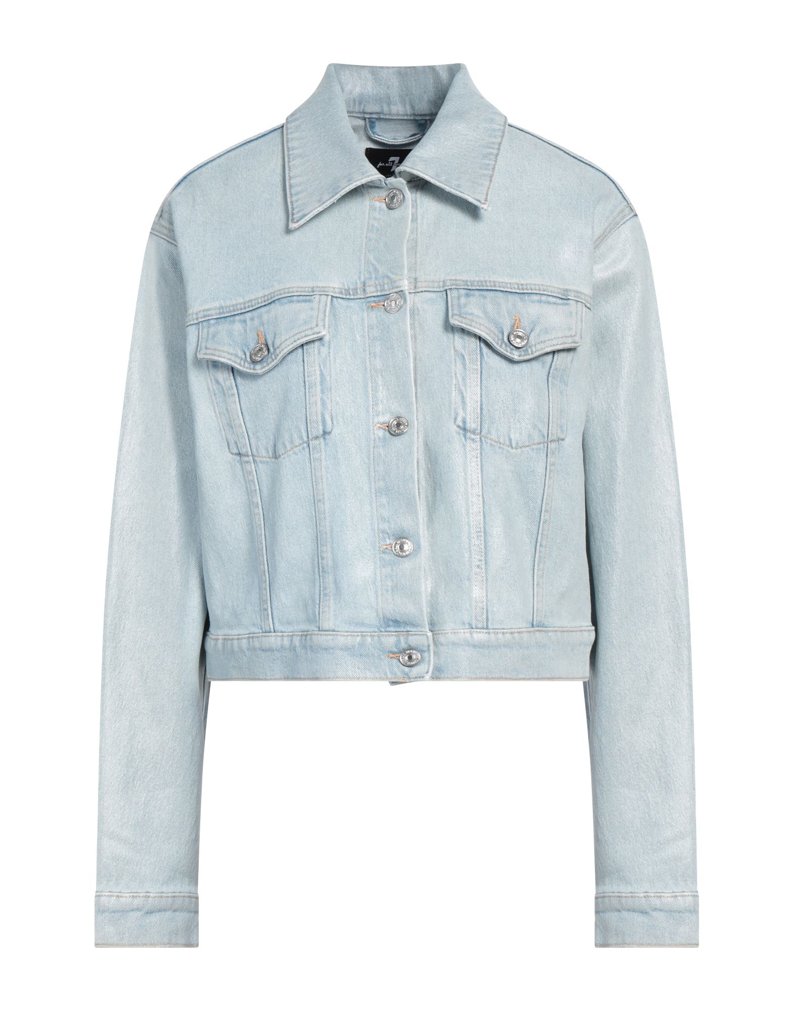 7 FOR ALL MANKIND Jeansjacke/-mantel Damen Blau 7 FOR ALL MANKIND Jeansjacke/-mantel Damen Blau von 7 FOR ALL MANKIND
