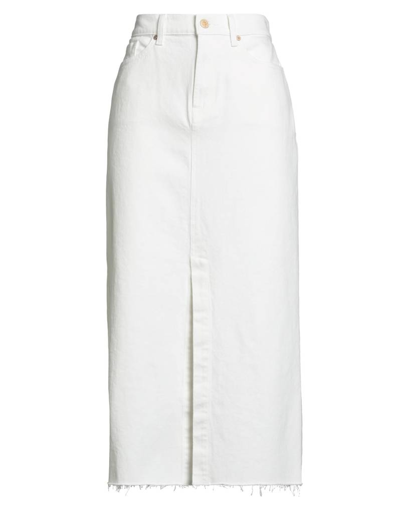 7 FOR ALL MANKIND Jeansrock Damen Off white von 7 FOR ALL MANKIND