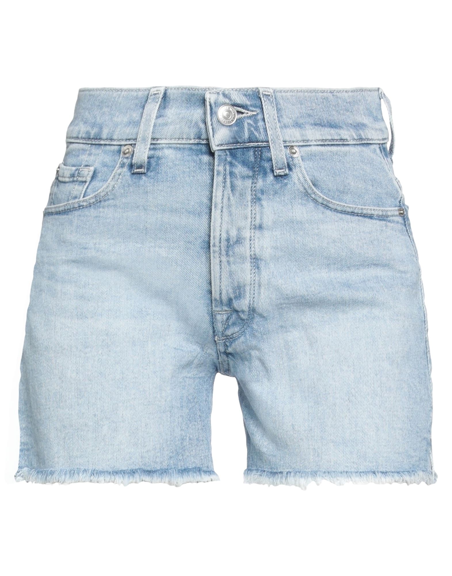 7 FOR ALL MANKIND Jeansshorts Damen Blau von 7 FOR ALL MANKIND