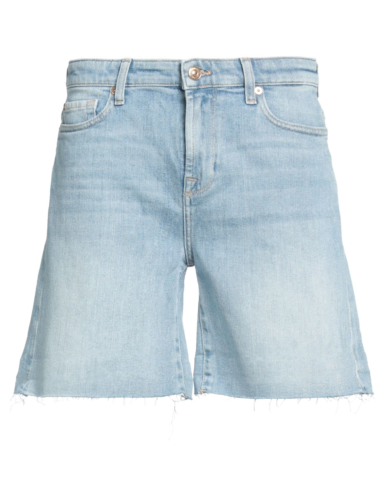 7 FOR ALL MANKIND Jeansshorts Damen Blau von 7 FOR ALL MANKIND