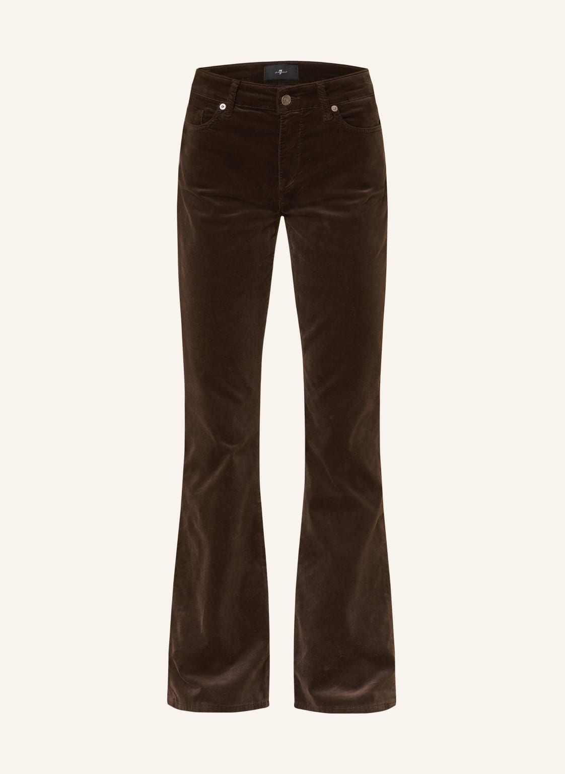 7 For All Mankind Bootcut-Hose The Leggy Bootcut Aus Samt braun von 7 For All Mankind