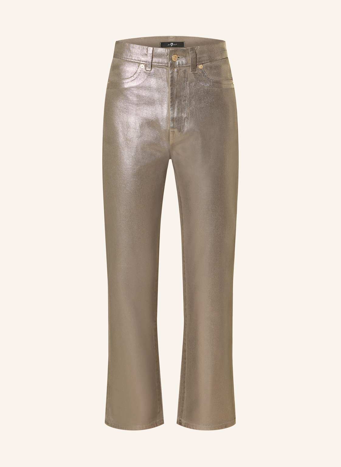 7 For All Mankind Coated Jeans Logan Stovepipe Coated Champagne beige von 7 For All Mankind