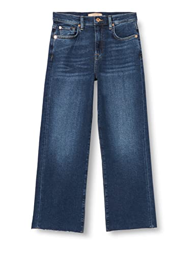 7 For All Mankind Cropped Alexa Luxe Vintage Deep Soul with Raw Cut von 7 For All Mankind