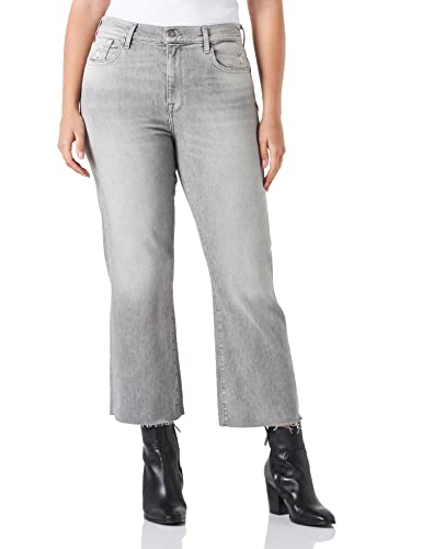 7 For All Mankind Cropped Alexa Luxe Vintage Imprint with Raw Cut Hem von 7 For All Mankind