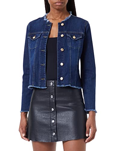 7 For All Mankind Damen DENIM JACKET Bair Eco Rinsed Indigo, Dark Blue, S EU von 7 For All Mankind