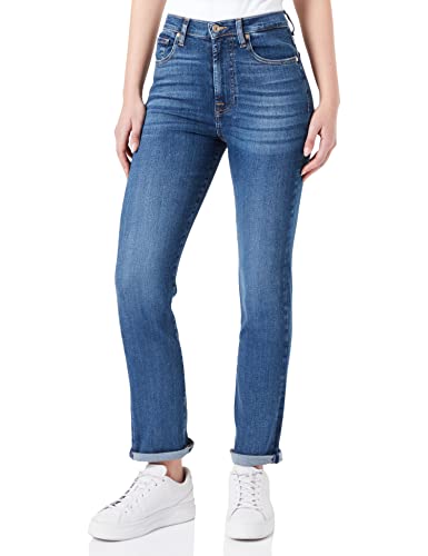 7 For All Mankind Damen Easy Slim Soho Jeans, Light Blue, 29 EU von 7 For All Mankind