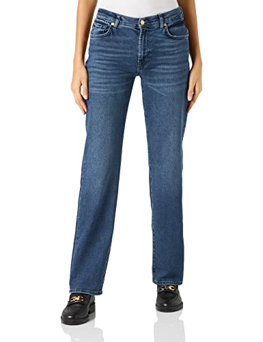 7 For All Mankind Damen Ellie Straight Luxe Vintage Jeans, Dark Blue, 26 EU von 7 For All Mankind