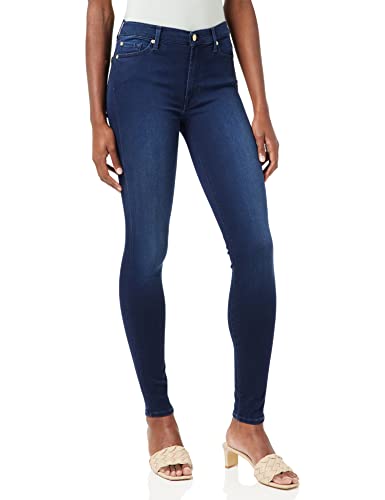 7 For All Mankind Damen HW Skinny Jeans, Dark Blue, 25W / 29L von 7 For All Mankind