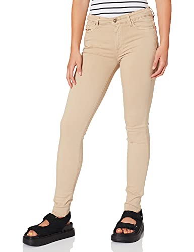 7 For All Mankind Damen Hw Skinny Colored Slim Illusion With Raw Cut Sandcastle Hose, Beige, 27W 30L EU von 7 For All Mankind