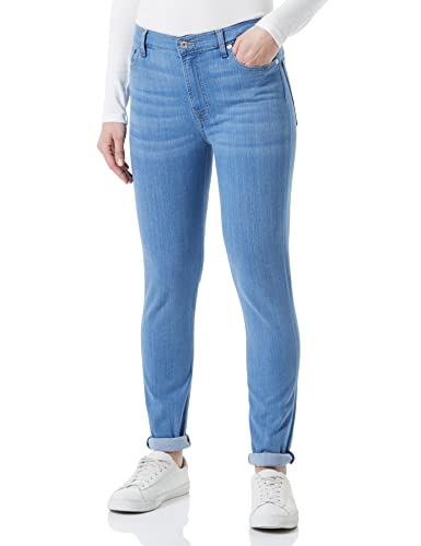 7 For All Mankind Damen Hw Skinny Slim Illusion Luxe Jeans, Light Blue, 23 EU von 7 For All Mankind