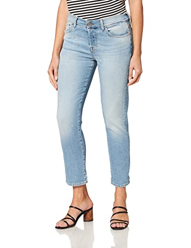 7 For All Mankind Damen JSDS120PDR Jeans, Light Blue, 28 von 7 For All Mankind