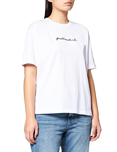 7 For All Mankind Damen JSLL504MWH T-Shirt, White, S von 7 For All Mankind