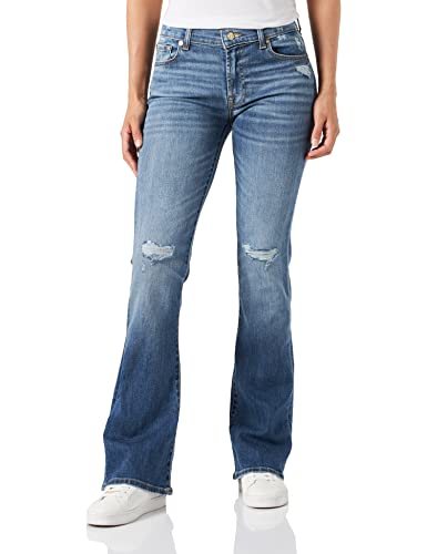 7 For All Mankind Damen Jsbt44a0 Jeans, Mid Blue, 29 EU von 7 For All Mankind