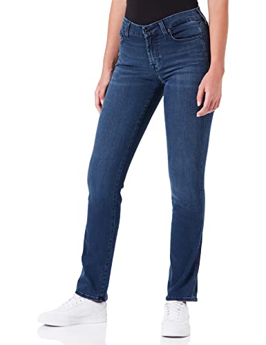 7 For All Mankind Damen Kimmie Straight Bair Eco Jeans, Dark Blue, 23W / 23L EU von 7 For All Mankind