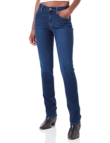 7 For All Mankind Damen Kimmie Straight Bair Eco Jeans, Dark Blue, 25W / 25L EU von 7 For All Mankind