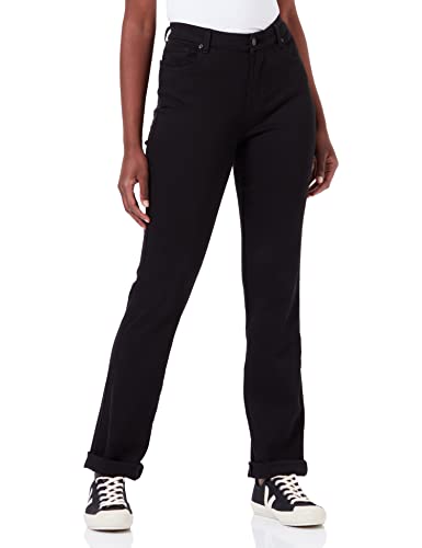 7 For All Mankind Damen Kimmie Straight Bair Eco Jeans, Schwarz, 23W / 23L EU von 7 For All Mankind