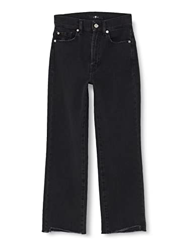 7 For All Mankind Damen Logan Stovepipe Collide met angled Hem Jeans, Schwarz, 27W / 27L EU von 7 For All Mankind