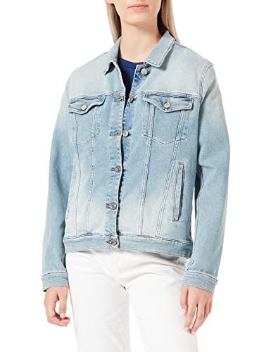 7 For All Mankind Damen Modern Trucker Luxe Vintage Dream Time JACKE, Light Blue, L Große Größen EU von 7 For All Mankind
