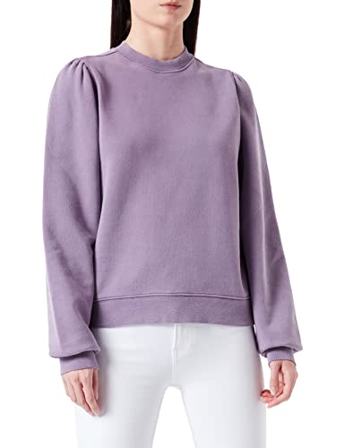 7 For All Mankind Damen Puff Sleeves Sweatshirt, Violet, S EU von 7 For All Mankind