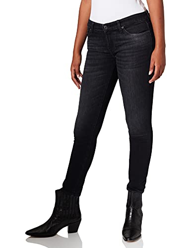 7 For All Mankind Damen Pyper Crop Slim Illusion Upbeat Jeans, Black, 29W 30L EU von 7 For All Mankind