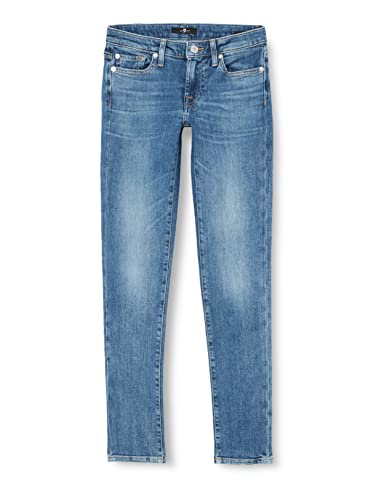 7 For All Mankind Damen Pyper Slim Illusion Jeans, Light Blue, 23W / 23L EU von 7 For All Mankind