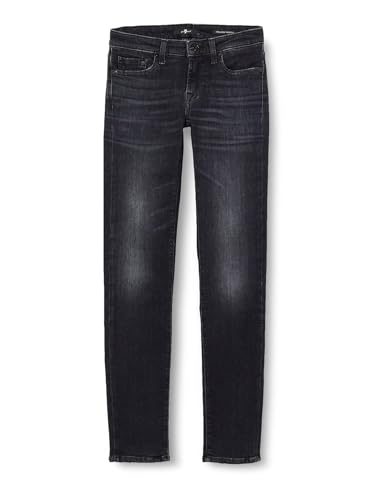 7 For All Mankind Damen Pyper Slim Illusion Jeans, Schwarz, 23W / 23L EU von 7 For All Mankind