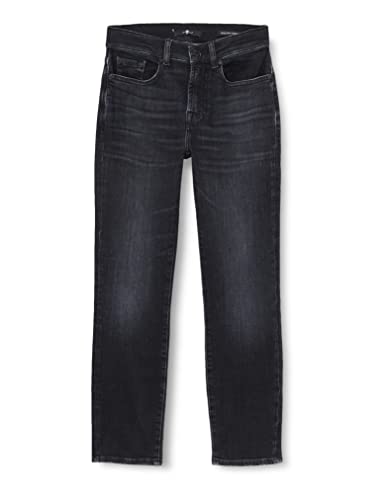 7 For All Mankind Damen Relaxed Skinny Slim Illusion Jeans, Schwarz, 31W / 31L EU von 7 For All Mankind