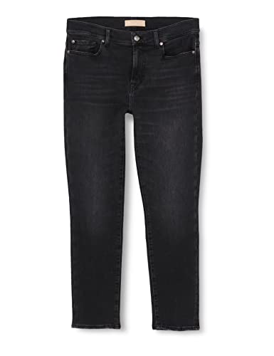 7 For All Mankind Damen Roxanne Luxe Vintage Jeans, Schwarz, 24W / 24L EU von 7 For All Mankind