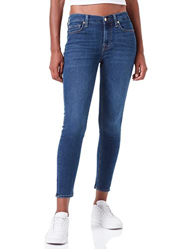 7 For All Mankind Damen The Ankle Skinny Bair Eco Jeans, Mid Blue, 27W / 27L EU von 7 For All Mankind