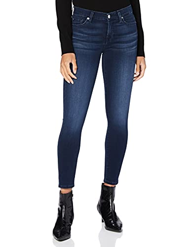 7 For All Mankind Damen The Crop Skinny Jeans, Blau (Dark Blue UF), 27W / 28L von 7 For All Mankind