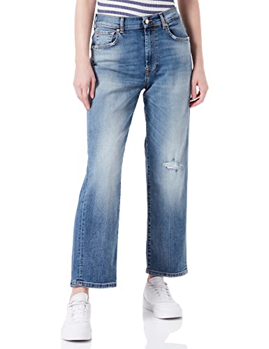 7 For All Mankind Damen The Modern Straight Jeans, Light Blue, 27W / 27L EU von 7 For All Mankind