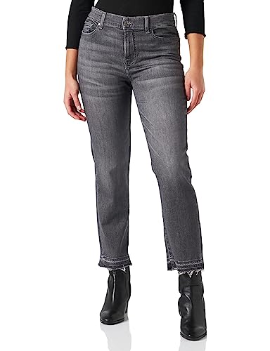 7 For All Mankind Damen The Straight Crop Soho Grey Jeans, Grau, 27 EU von 7 For All Mankind