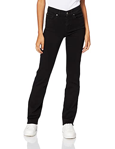 7 For All Mankind Damen The Straight Jeans, Schwarz (Black XH), 25W / 32L von 7 For All Mankind