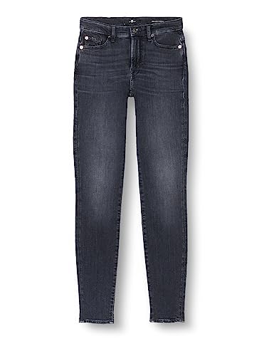 7 For All Mankind HW Skinny Slim Illusion Concrete with Embellished Squiggle von 7 For All Mankind