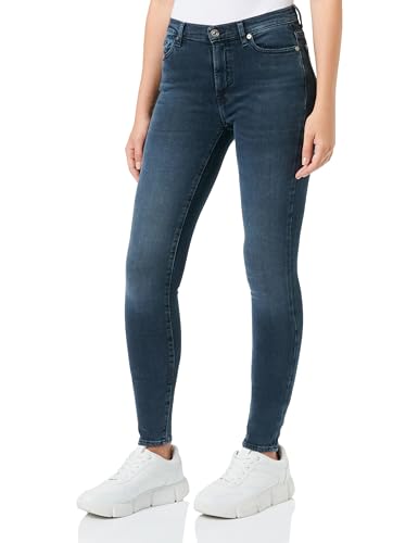 7 For All Mankind HW Skinny Slim Illusion Overcast with Embellished Squiggle von 7 For All Mankind