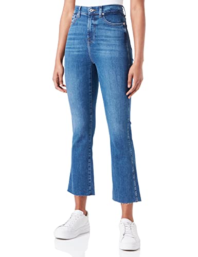 7 For All Mankind HW Slim Kick Slim Illusion Outer with Raw Cut von 7 For All Mankind