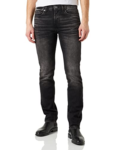 7 For All Mankind Herren Jsmsc310 Jeans, Schwarz, 28 EU von 7 For All Mankind