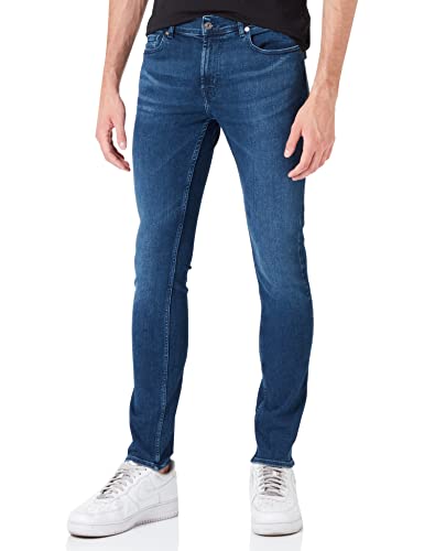 7 For All Mankind Herren Jspdc890 Jeans, Dark Blue, 30 EU von 7 For All Mankind