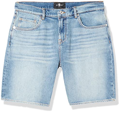 7 For All Mankind Herren Jssrc100 Denim Shorts, Light Blue, 34 EU von 7 For All Mankind