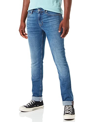 7 For All Mankind Herren Paxtyn Stretch Tek Jeans, Mid Blue, 33W / 33L EU von 7 For All Mankind