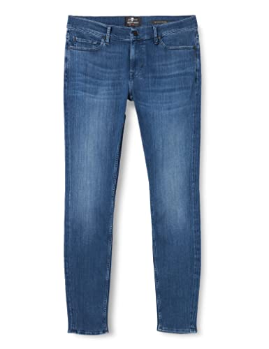 7 For All Mankind Herren Paxtyn Tapered Luxe Performance Plus Jeans, Mid Blue, 38W / 38L EU von 7 For All Mankind