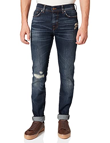 7 For All Mankind Herren Ronnie Shook Up Blue Jeans, Dark Blue, 30W 30L EU von 7 For All Mankind