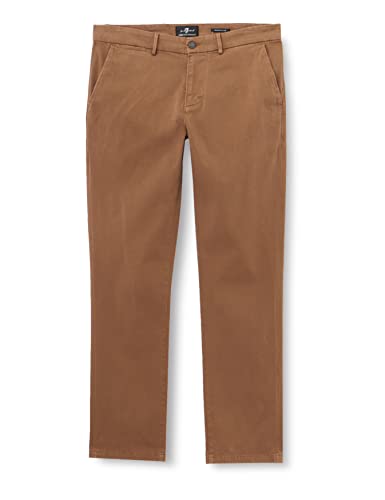7 For All Mankind Herren Slimmy Chino Luxe Performance Sateen Pants, Brown, 36W / 36L EU von 7 For All Mankind