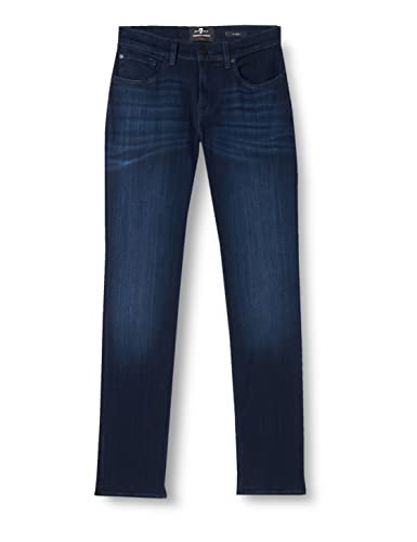 7 For All Mankind Herren Slimmy Slim Jeans, Blau (Dark Blue IP), 30W / 33L von 7 For All Mankind