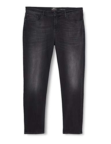7 For All Mankind Herren Slimmy Tapered Fit Jeans, Schwarz (Black 0bb), 38W / 32L von 7 For All Mankind