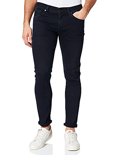 7 For All Mankind Herren Slimmy Tapered Luxe Performance Eco Blue Black Jeans, Dark Blue, 29W 30L EU von 7 For All Mankind