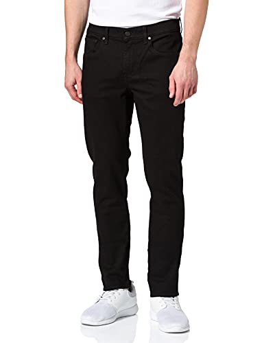 7 For All Mankind Herren Slimmy Tapered Luxe Performance Eco Rinse Black Jeans, Black, 31 EU von 7 For All Mankind